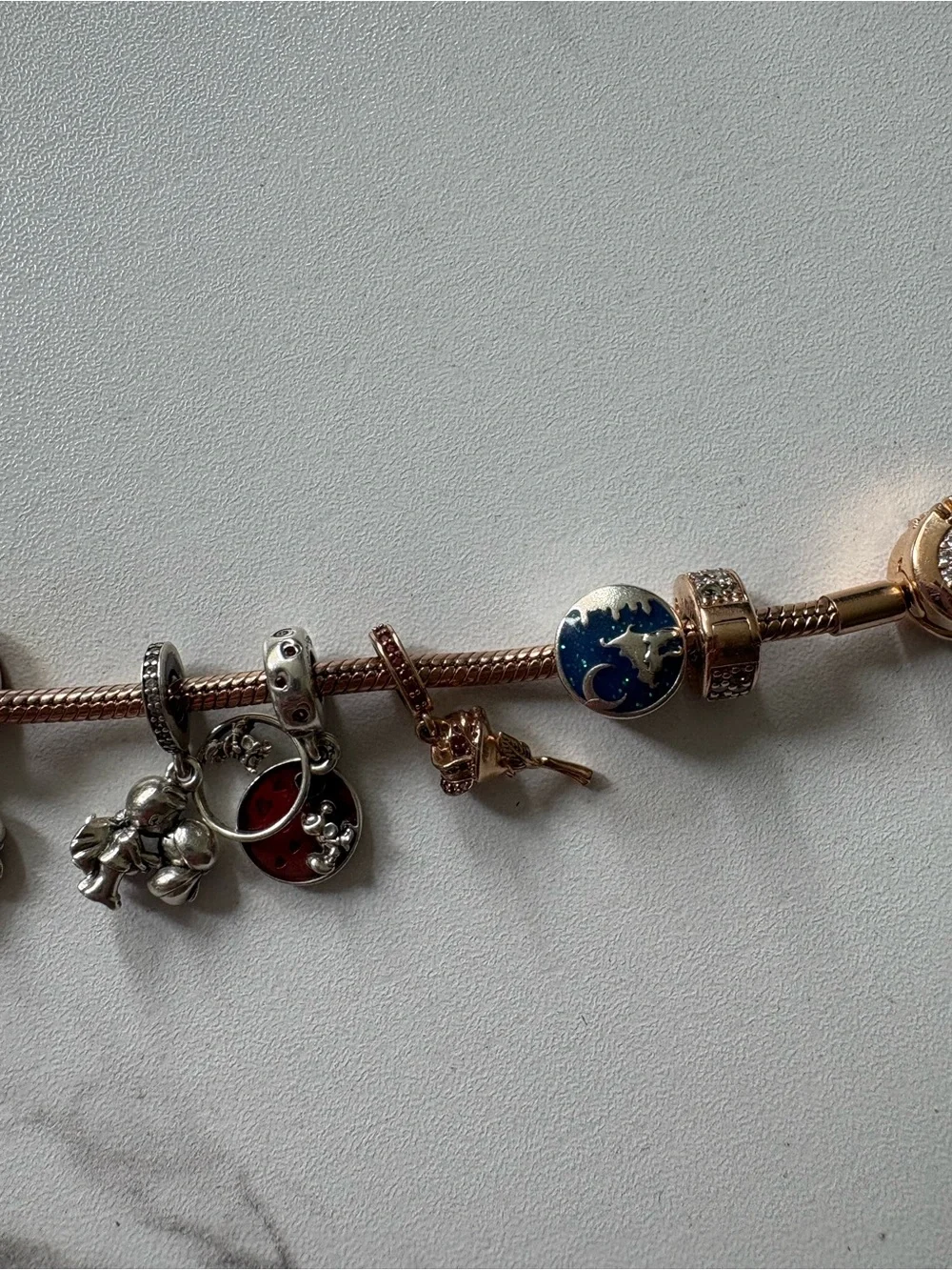 Rose Gold Pandora Charm Bracelet - Picture 7 of 13